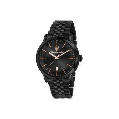 Orologio MASERATI Uomo Epoca Datario Acciaio Nero Limited