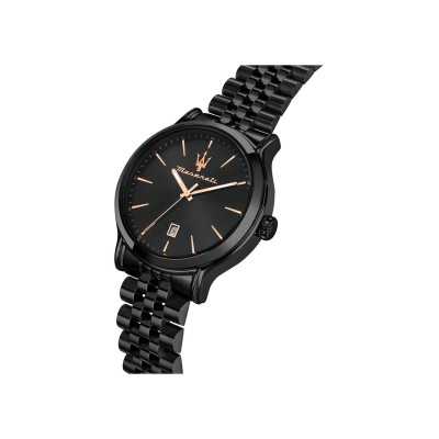 Orologio MASERATI Uomo Epoca Datario Acciaio Nero Limited Orologio MASERATI Uomo Epoca Datario Acciaio Nero Limited