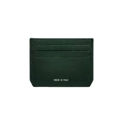 Porta Carte di Credito Pineider - Daily 23 in Pelle di Vitello Verde Liscia con 6 Scomparti Porta Carte di Credito Pineider - Daily 23 in Pelle di Vitello Verde Liscia con 6 Scomparti