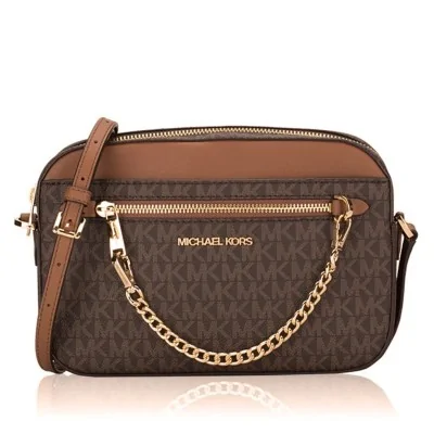 Borsa a Tracolla Media da Donna Michael Kors Marrone