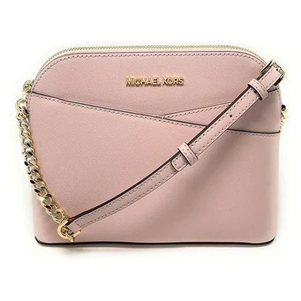 Borsa a Mano con Tracolla Media in Pelle Michael Kors Jet Set (Powder Blush)