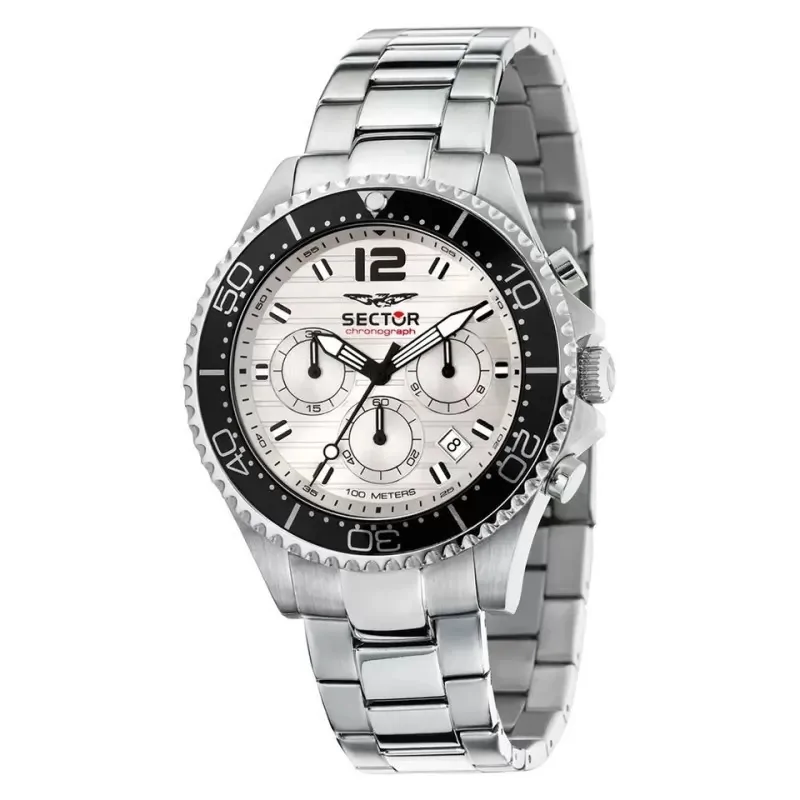 Montre Homme Sector Pilot Master Chronographe - Acier Inox, Boîtier 51mm, étanche 100m, Garantie 2 Ans