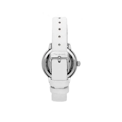 Orologio Maserati Donna Successo Solar Pelle Bianco R8851145502 Orologio Maserati Donna Successo Solar Pelle Bianco R8851145502