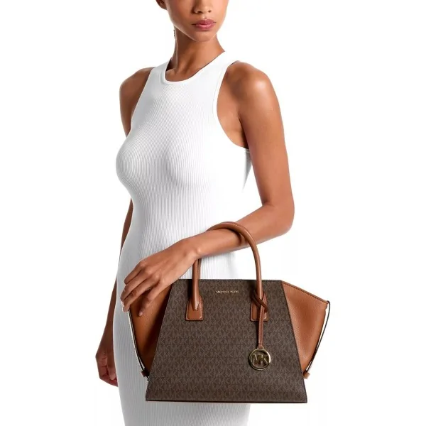 Michael Kors Sac Scolaire Avril Grand Sac À Marrone