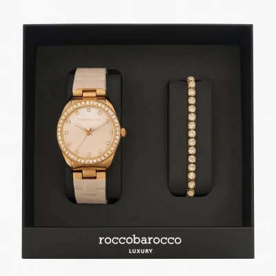 Set Orologio & Bracciale Roccobarocco Rose Gold
