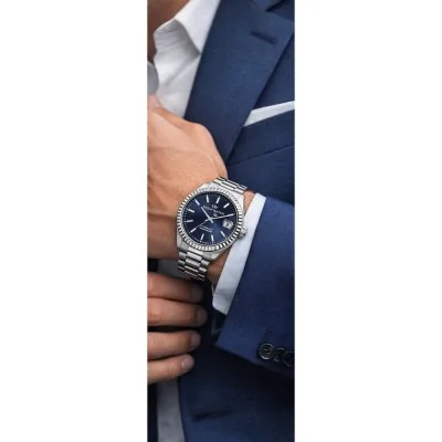 Philip Watch Orologio Automatico Argento Uomo R8223597030 Philip Watch Orologio Automatico Argento Uomo R8223597030