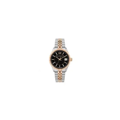 Orologio Uomo Philip Watch Caribe Solo Tempo Bicolore Quadrante Nero R8253597093